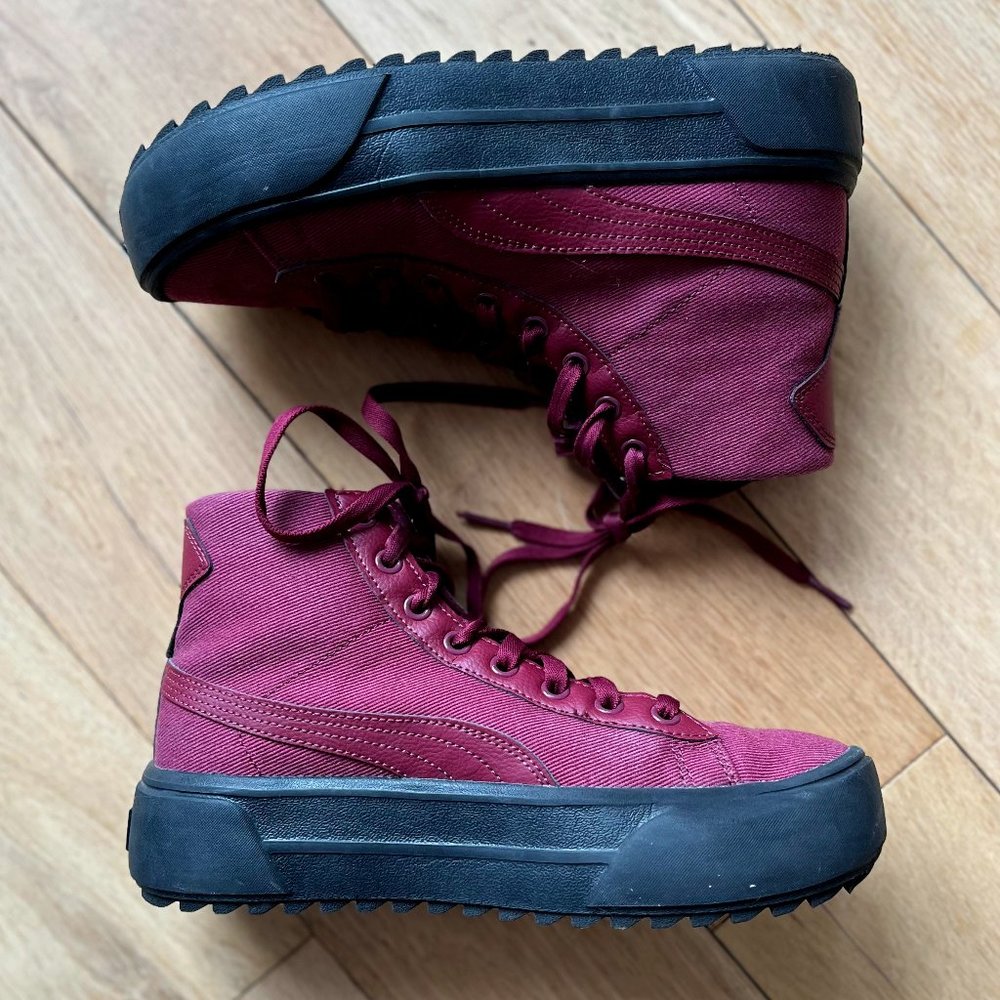 PUMA Kaia high top canvas platform sneaker - SIZE 8